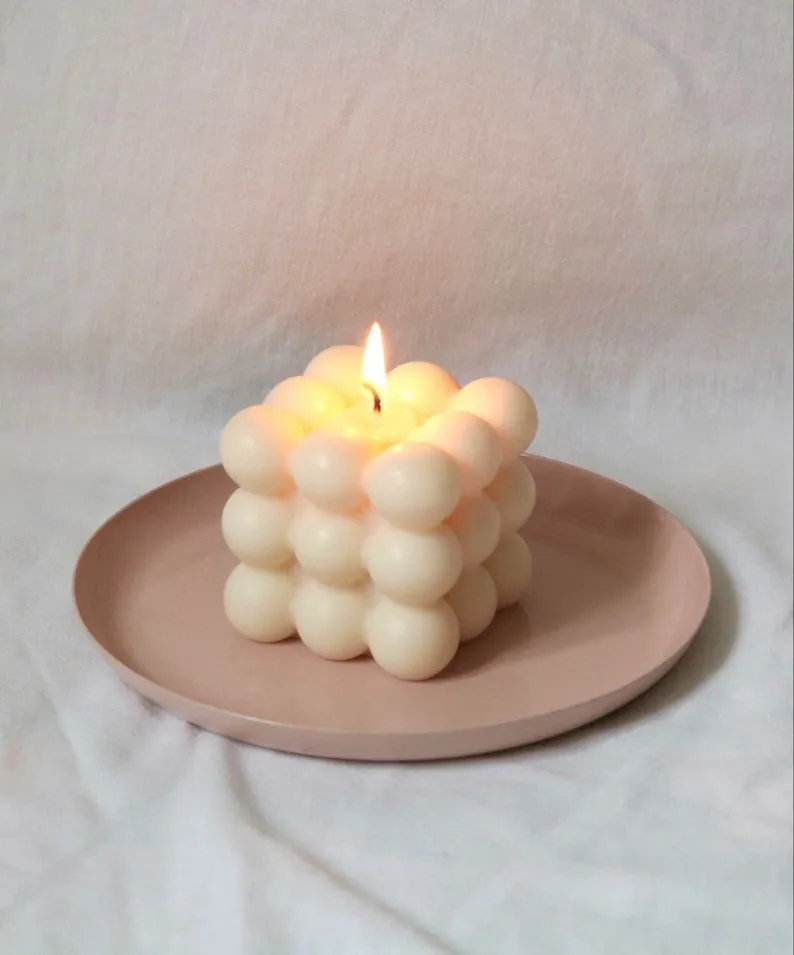 Bubble Cube Candle - Luxury Candle Shape With smell